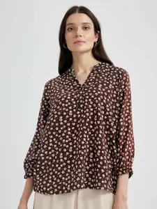 DeFacto Women Floral Printed Casual Shirt
