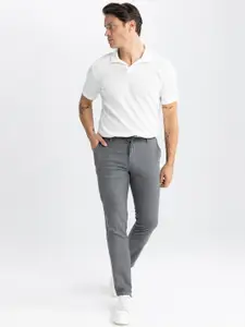 DeFacto Men Mid-Rise Regular Trousers