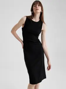 DeFacto Round Neck Sheath Dress