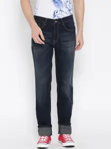 Pepe Jeans Men Navy Blue Holborne Fit Low-Rise Clean Look Stretchable Jeans