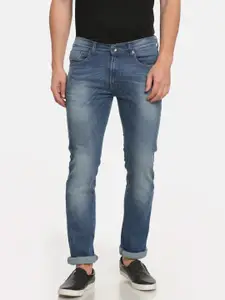 Pepe Jeans Men Blue Slim Fit Low-Rise Clean Look Stretchable Jeans