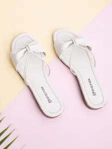 Big Fox Knotted Strap Open Toe Flats