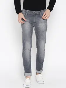 Pepe Jeans Men Grey Soho Super-Slim Fit Low-Rise Clean Look Stretchable Jeans