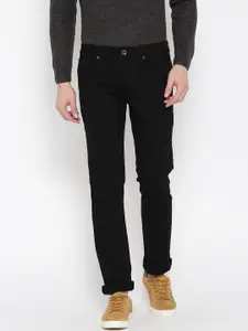 Pepe Jeans Men Black Soho Super-Slim Fit Low-Rise Clean Look Stretchable Jeans
