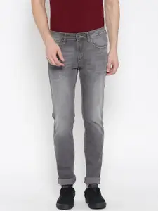 Pepe Jeans Men Grey Vapour Slim Fit Low-Rise Clean Look Stretchable Jeans