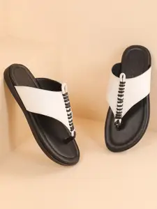 BEAVER Men Open Toe Leather Comfort Sandals
