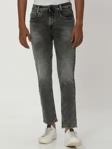 Mufti Men Mid Rise Heavy Fade Clean Look Stretchable Jeans