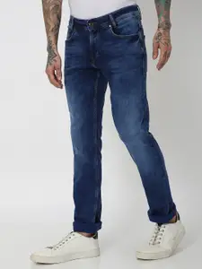 Mufti Men Mid-Rise Slim Fit Heavy Fade Clean Look Stretchable Jeans
