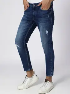 Mufti Men Mid-Rise Mildly Distressed Light Fade Stretchable Jeans