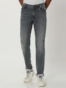 Mufti Men Mid-Rise Slim Fit Heavy Fade Clean Look Stretchable Jeans