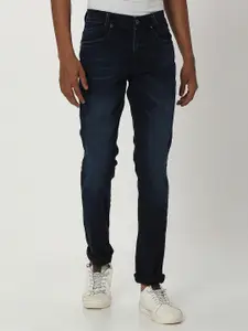 Mufti Men Clean Look Mid Rise Light Fade Slim Fit Cotton Jeans