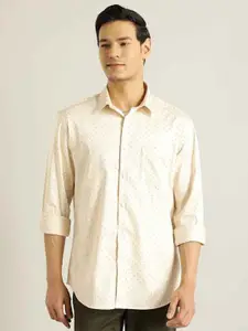 Indian Terrain Men Chiseled Slim Fit Printed Casual Shirt