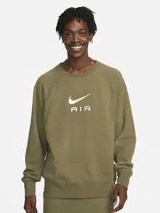 Nike Men Printed Air French Terry Crew Sweatshirt
