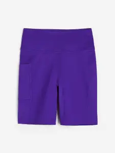 H&M Women DryMove Pocket-Detail Sports Cycling Shorts