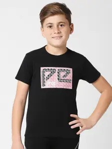 Pepe Jeans Boys Typography Printed Regular Fit T-shirt