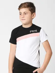 Pepe Jeans Boys Colourblocked Regular Fit T-shirt