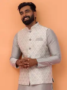 KISAH Woven Design Nehru Jackets