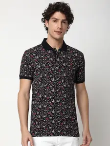 Mufti Floral Printed Cotton T-shirt