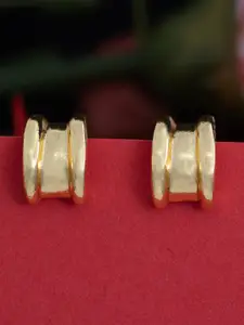 Estele Gold-Plated Classic Half Hoop Earrings