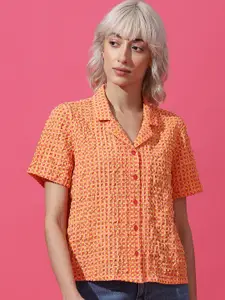 ONLY Onl Uexgingam Ss Opaque Checked Short Sleeves Casual Shirt