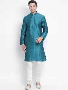 VASTRAMAY Mandarin Collar Kurta with Churidar