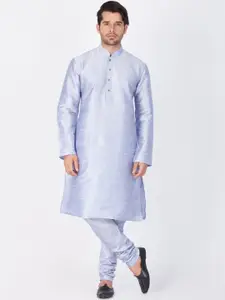 VASTRAMAY Mandarin Collar Kurta with Churidar