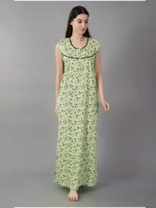 Noty Floral Printed Maxi Nightdress