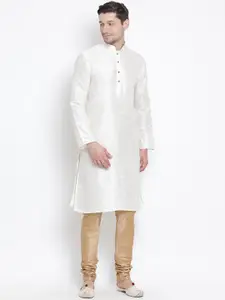 VASTRAMAY Mandarin Collar Kurta with Churidar