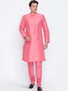 VASTRAMAY Mandarin Collar Kurta with Churidar