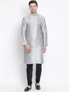 VASTRAMAY Mandarin Collar Kurta with Churidar