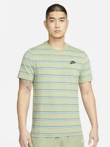 Nike Sportswear Men Striped Cotton T-Shirt
