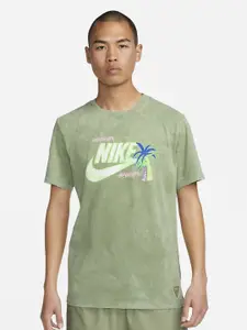 Nike Men Printed Sportswear Cotton T-Shirt
