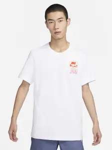 Nike Men Printed Cotton Sportswear T-Shirt