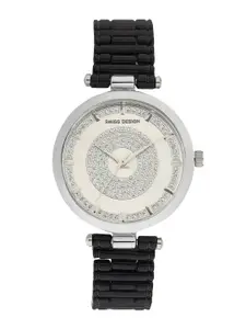 Swiss Design Women Embellished Dial Watch & Bracelet Gift Set SDWJ23 Set-87