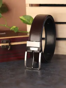 ZEVORA Men Leather Reversible Belt