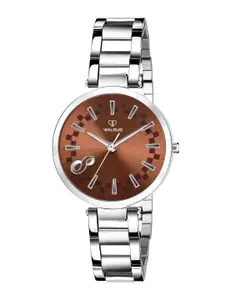 Walrus Women Brass Dial & Stainless Steel Straps Analogue Watch WWTW-ALICE-VII-090707_D