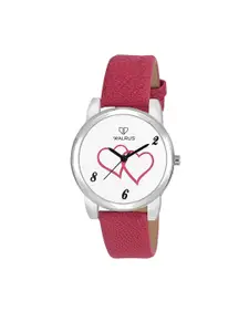 Walrus Women Printed Dial & Pink Straps Analogue Watch WWTW-FEBRUARY-101_D