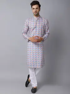 Murta Trends Geometric Printed Regular Kurta With Pyjamas