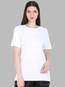 DIAZ Round Neck Pure Cotton Oversized Fit T-shirt