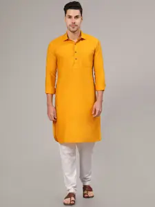 Murta Trends Shirt Collar Pathani Kurta with Pyjamas