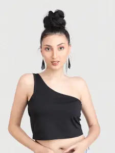 Designer Bugs One Shoulder Crop Top