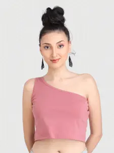 Designer Bugs One Shoulder Crop Top