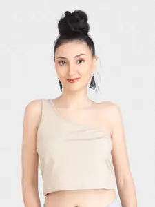 Designer Bugs One Shoulder Crop Top