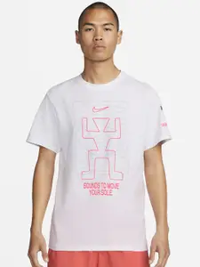 Nike Men Sportswear Printed Cotton T-Shirt