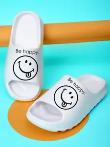 Pampy Angel Men YEE-Be-Smiley Printed Rubber Sliders