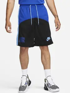 Nike Men Dri-Fit Colourblocked Loose Fit Basketball START5BLK 11IN Sports Shorts