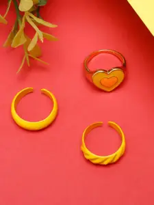 DressBerry Set Of 3 Adjustable Finger Rings
