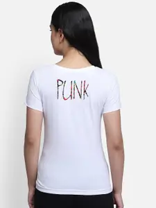 PUNK Graphic Printed Cotton T-Shirt