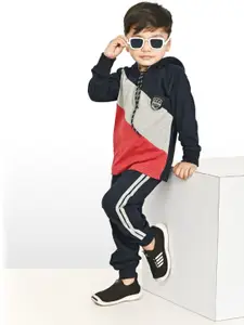 BAESD Boys Colourblocked Sweatshirt with Trousers