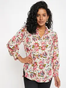 Ruhaans Floral Printed Casual Shirt